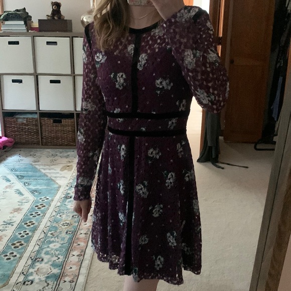 Purple Lace Dress - Picture 5 of 6